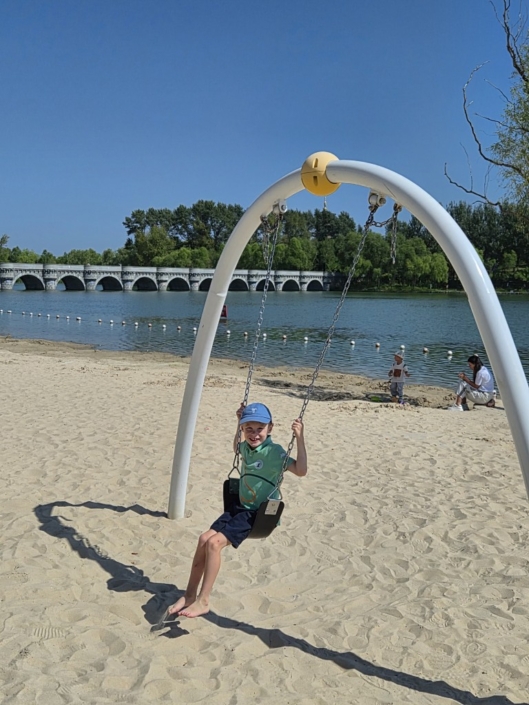 zum Strand des Beihu Parks - (8)